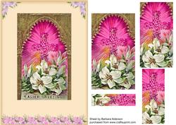 Floral Cross with Lilies