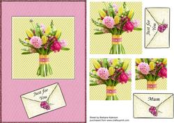 Tied Spring Bouquet