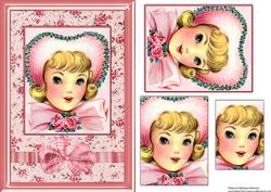Pretty in Pink with Her Bonnet