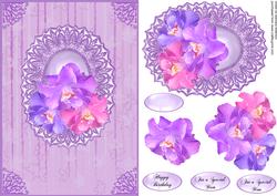 Lavender Lace Oval