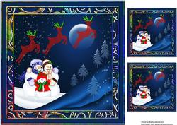Moonlit Snowmen!