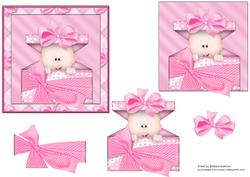 Peek a Boo Baby Girl in Pink