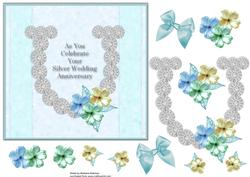 Square Silver Wedding Anniversary