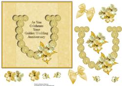 Square Golden Wedding Anniversary