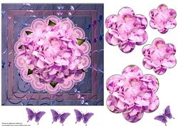 Hydrangea Pyramid with Butterflies