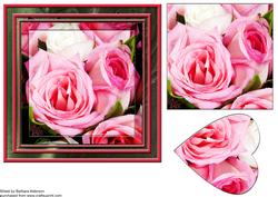 Pink Roses with a Heart