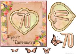 Floral 70th Birthday