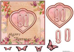 Floral 80th Birthday