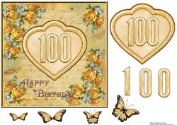 Floral 100th Birthday