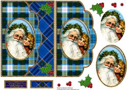 Blue Tartan for Santa