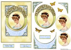 Mucha Influence Harrison Fischer Lady