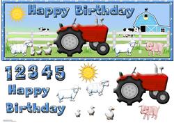 Down on the Farm Red Tractor