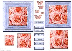 Pink Rose Square