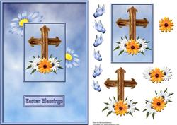 Daisies on the Cross A5 Size