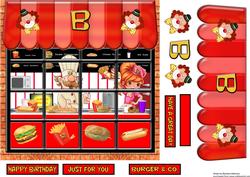 'b' for Burger