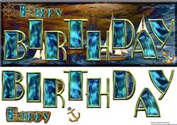 Happy Birthday on the Ocean's Waves