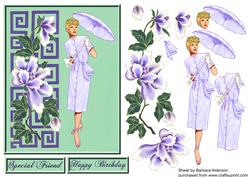 Springtime Lady in Lilac