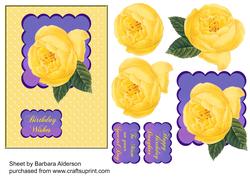Yellow Rose and Polka Dots