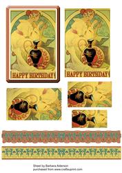 Art Nouveau Lady Artist