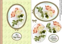 Redoute Rose Cameo