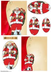 Vintage Santa with Large Sack A6