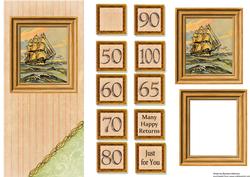 Sailing Ship Age Card