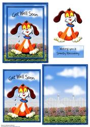 A6 Complete Get Well Dog