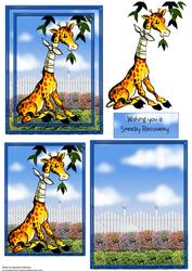 A6 Complete Get Well Giraffe