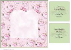 Watering Can, Flowers and Butterflies Insert