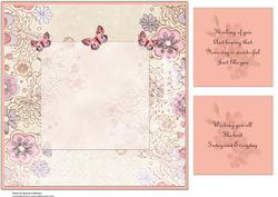 Orchid and Butterflies Insert