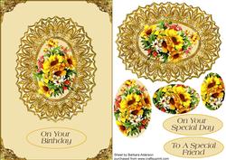 Golden Flowers and Lace