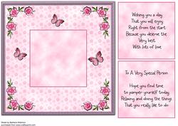 Mom/mam/mum Fairy Design Insert