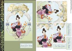 Oriental Lady with Fan