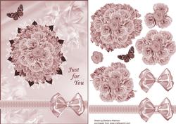 Bouquet Mixed Roses in Cream Shades