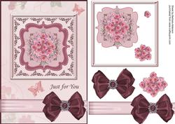 Pink Roses with Jewels