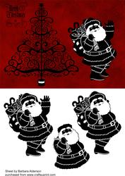 Silhouette Santa