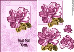 A Pink Silk Rose for You