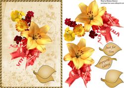 Yellow Lily Arrangment