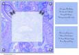 Paisley in Blue with Flowers Insert