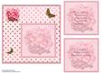 Hydrangea and Butterflies with Polka Dots Insert