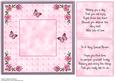 Mom/mam/mum Fairy Design Insert