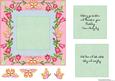 Bluebirds Flowers and Butterflies for the Girl Insert