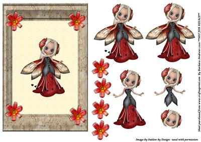 Flower Fairy 3D Topper