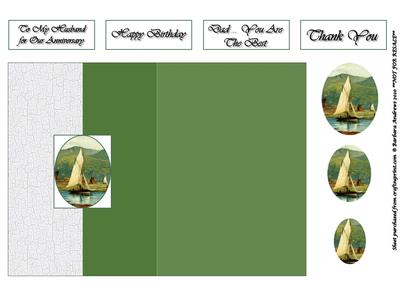 Sail Boat Foldback with Oval Pyramid