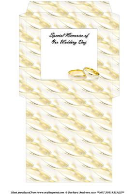 Cd/dvd Sleeve - Golden Wedding Rings