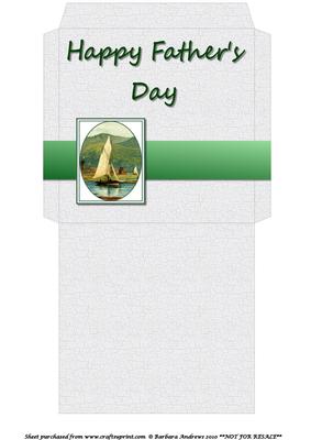 Cd/dvd Sleeve - Father's Day Sailboat