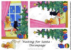 Waiting for Santa - Decoupage