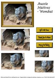 Aussie Natives - Wombat Pyramid Topper