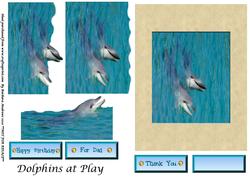 Dolphins at Play - Side Stacker