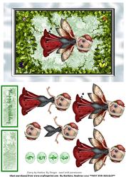Beautiful Red Flower Fairy